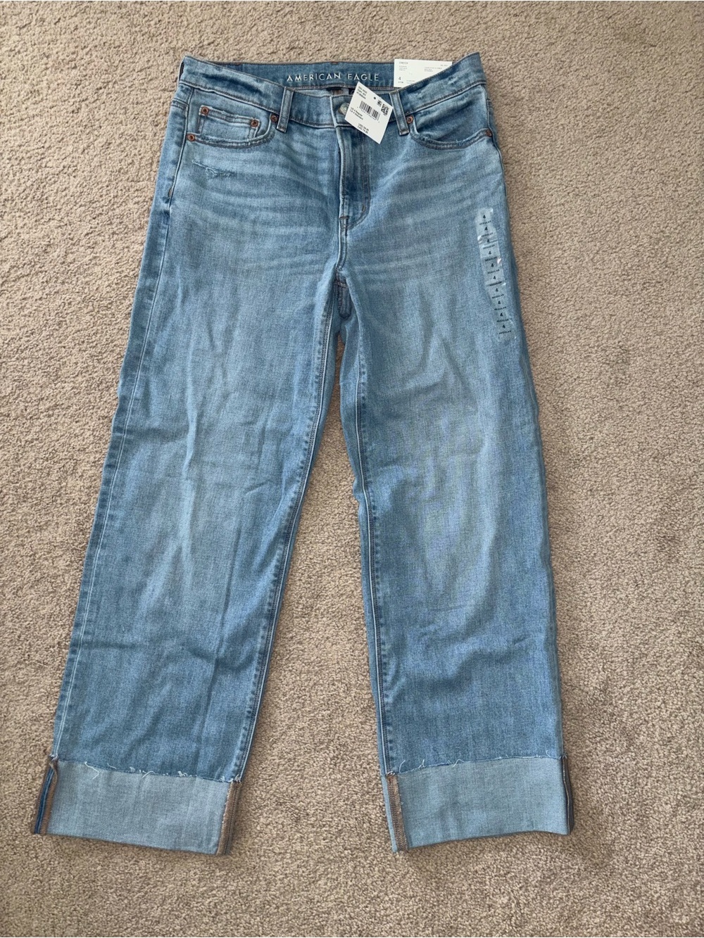 American Eagle Outfitters Light Blue Stovepipe Jeans